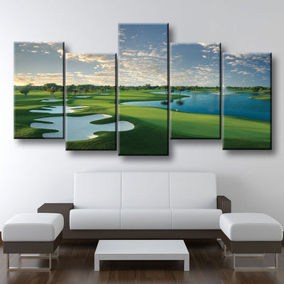 Blue Monster Hole 18 - Amazing Canvas Prints