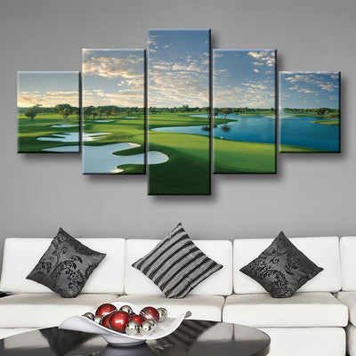 Blue Monster Hole 18 - Amazing Canvas Prints