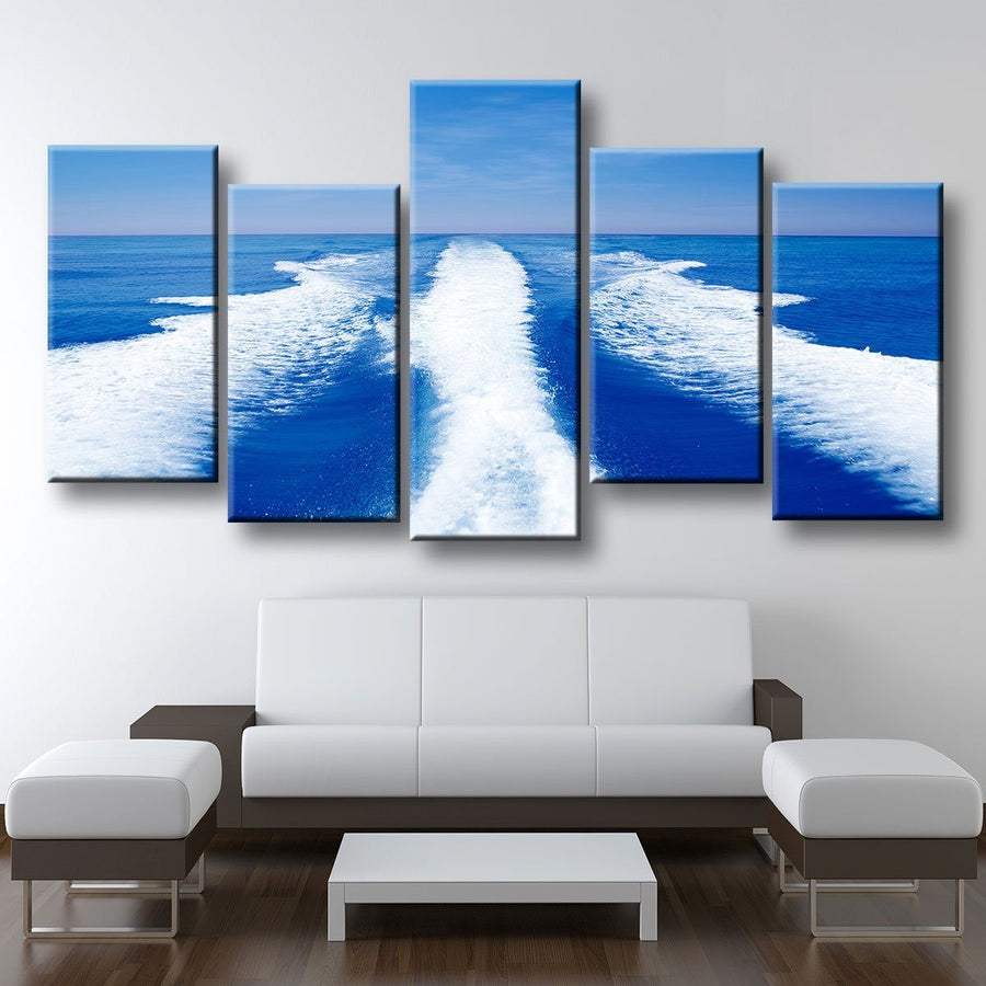 Boat Wake - Amazing Canvas Prints