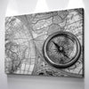 Compass On Old World Map - Amazing Canvas Prints