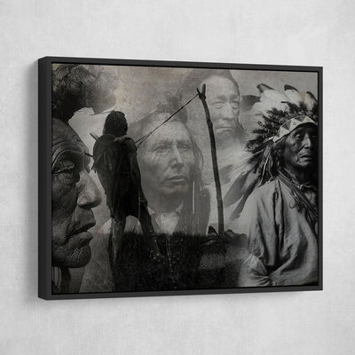 B&W Native American - Amazing Canvas Prints