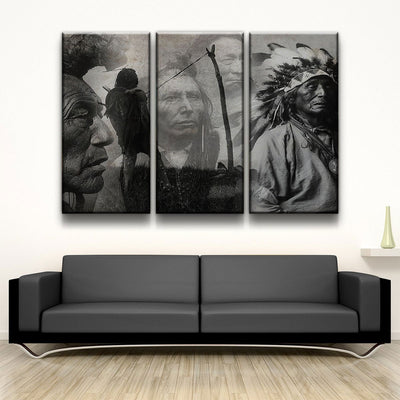 B&W Native American - Amazing Canvas Prints