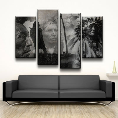 B&W Native American - Amazing Canvas Prints