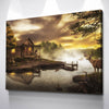 Cabin By The Lake - Amazing Canvas Prints