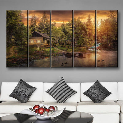 Cabin In The Woods - Amazing Canvas Prints