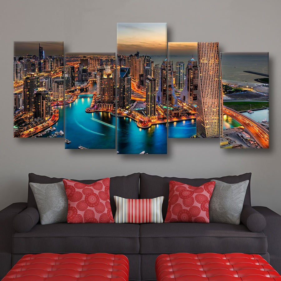 Dream City In Dubai - Amazing Canvas Prints