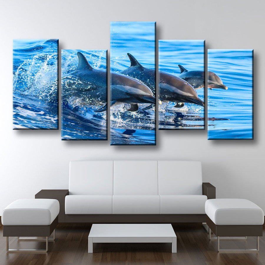 Dolphin Family - Amazing Canvas Prints