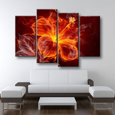 Fire Flower - Amazing Canvas Prints