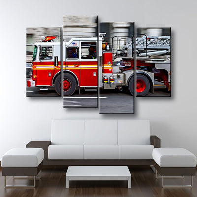 Fire Truck - Amazing Canvas Prints