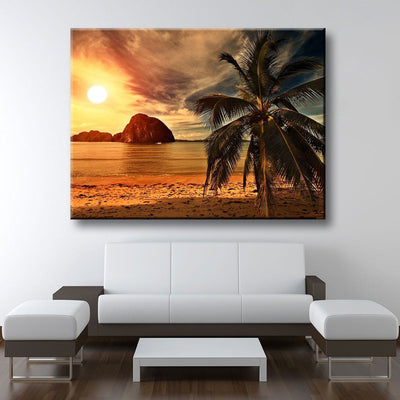 Fire On The Horizon - Amazing Canvas Prints