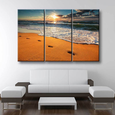 Footprints In The Sand - Amazing Canvas Prints