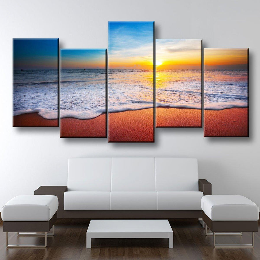 Golden Beach Sunset - Amazing Canvas Prints