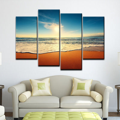 Golden Beach Sunrise - Amazing Canvas Prints