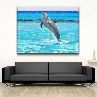 Jumping Dolphin - Amazing Canvas Prints