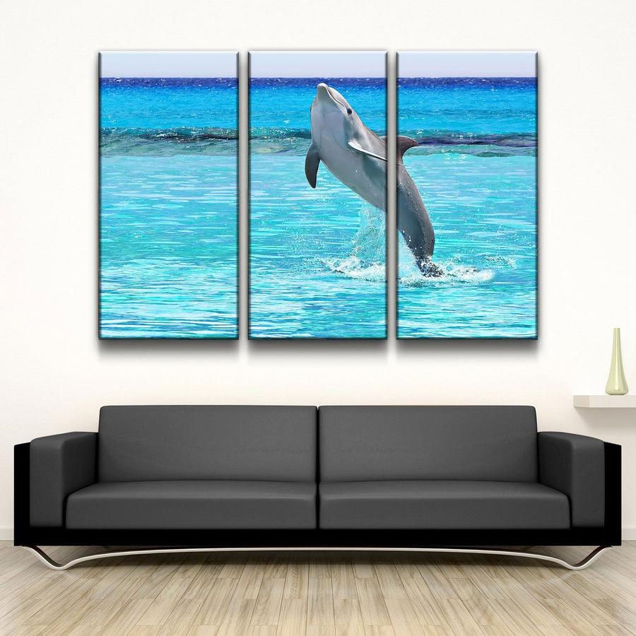 Jumping Dolphin - Amazing Canvas Prints