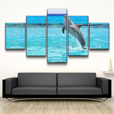 Jumping Dolphin - Amazing Canvas Prints