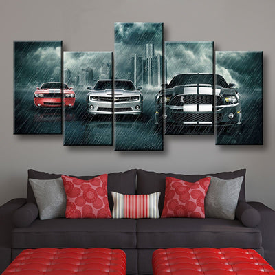 Muscle Car Rivalry - Amazing Canvas Prints