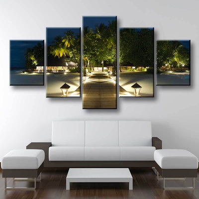 Maldives Private Island - Amazing Canvas Prints