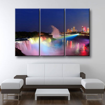 Niagara Falls Lights - Amazing Canvas Prints