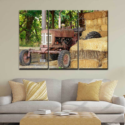 Old Rusty Tractor - Amazing Canvas Prints