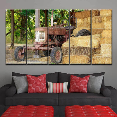 Old Rusty Tractor - Amazing Canvas Prints