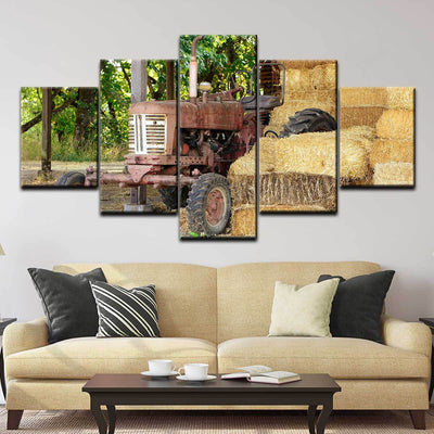 Old Rusty Tractor - Amazing Canvas Prints