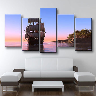 Sailing At Sunrise - Amazing Canvas Prints
