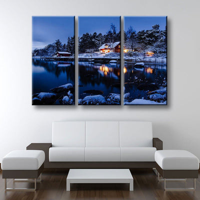 Sweden Winter Landscape - Amazing Canvas Prints