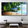 Tropical Beach And Palm Trees Canvas Print - Amazing Canvas Prints