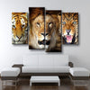 Tiger Lion Leopard Portrait - Amazing Canvas Prints