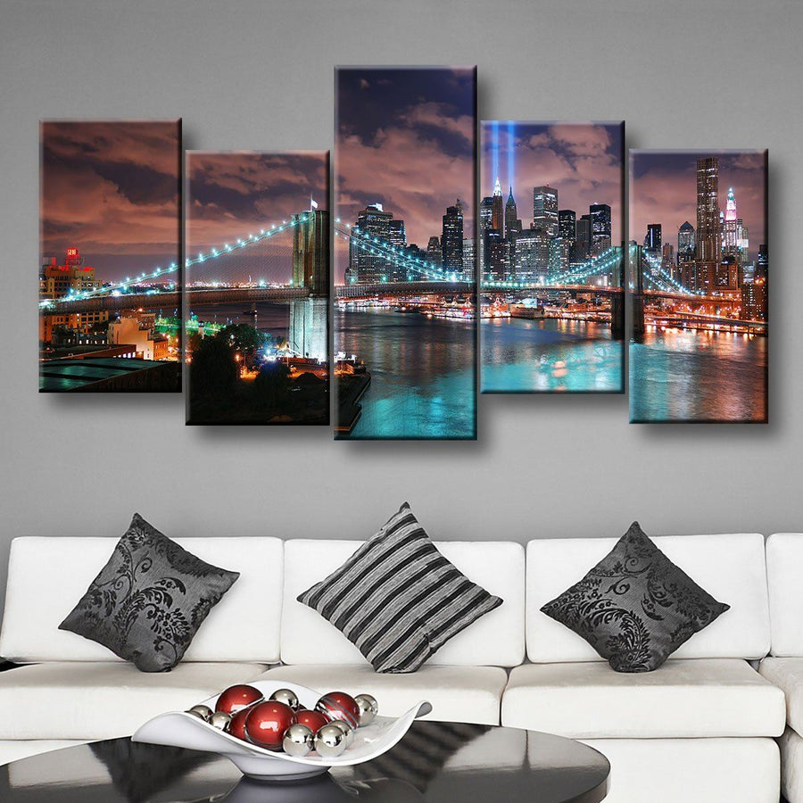 Twin Tower Lights - Amazing Canvas Prints