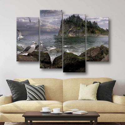 Seagull Island - Amazing Canvas Prints