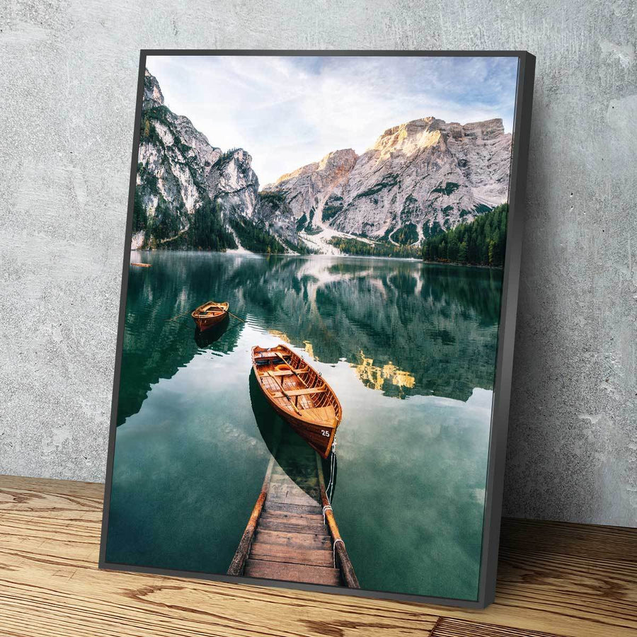 Seekofel Mountain Lake - Amazing Canvas Prints