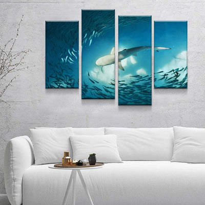 Shark On The Hunt - Amazing Canvas Prints