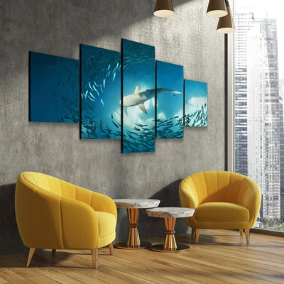 Shark On The Hunt - Amazing Canvas Prints