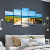 South Beach Miami Sandy Walkway - Amazing Canvas Prints