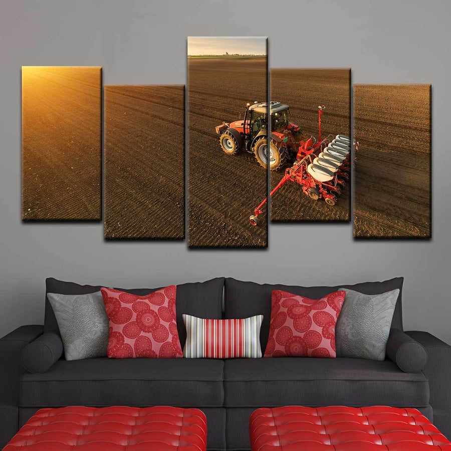 Spring Crop Seeding - Amazing Canvas Prints