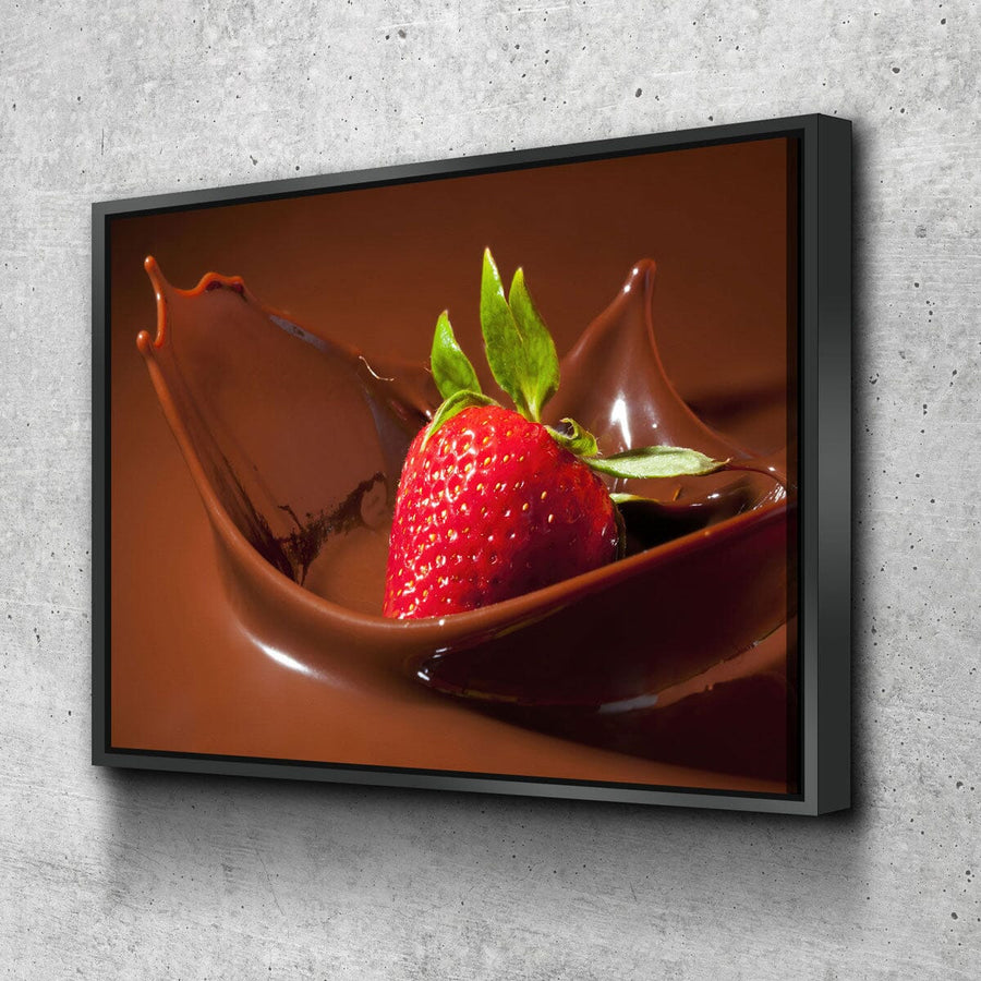 Strawberry Chocolate Splash - Amazing Canvas Prints