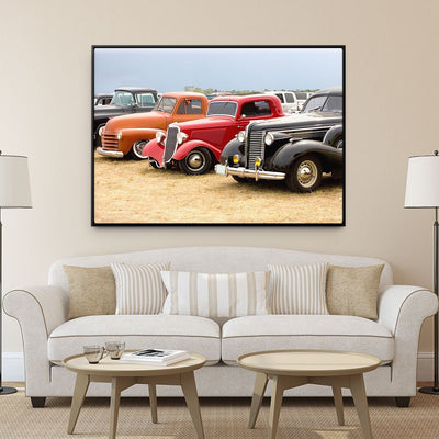 Street Rod Line Up - Amazing Canvas Prints