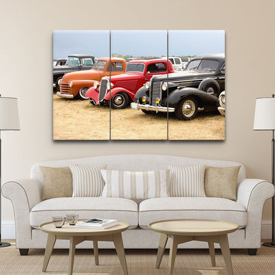 Street Rod Line Up - Amazing Canvas Prints