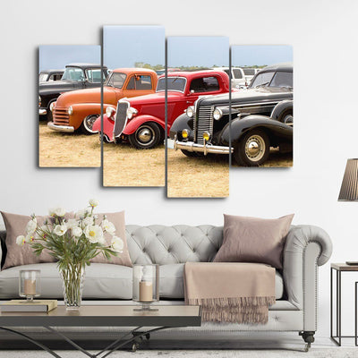 Street Rod Line Up - Amazing Canvas Prints