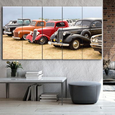 Street Rod Line Up - Amazing Canvas Prints