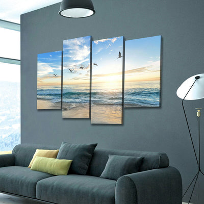 Sunrise Seagulls - Amazing Canvas Prints