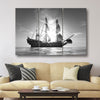 Sunset Voyage Black and White - Amazing Canvas Prints