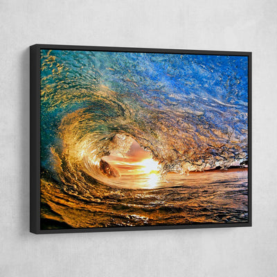 Sunset Wave - Amazing Canvas Prints