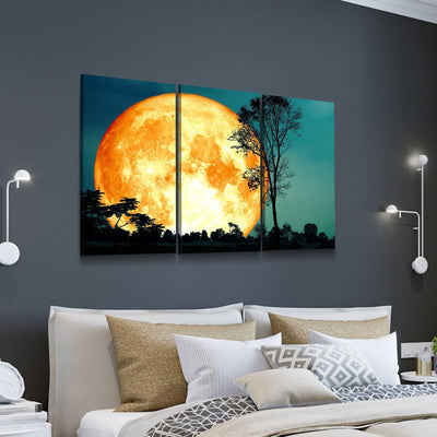 Super Orange Moon - Amazing Canvas Prints