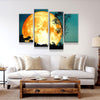 Super Orange Moon - Amazing Canvas Prints