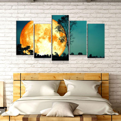 Super Orange Moon - Amazing Canvas Prints