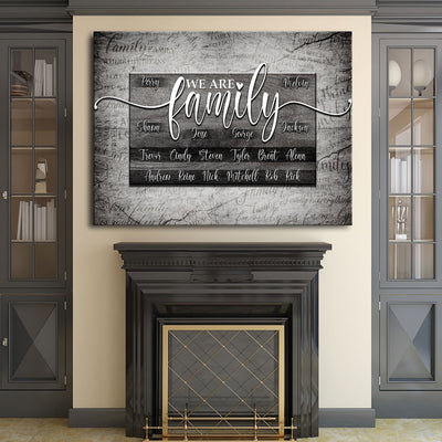 We Are Family V2 Personalized Premium Canvas - Amazing Canvas Prints