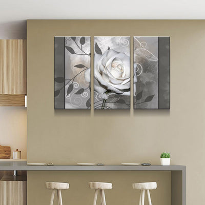 White Rose Painting - Amazing Canvas Prints